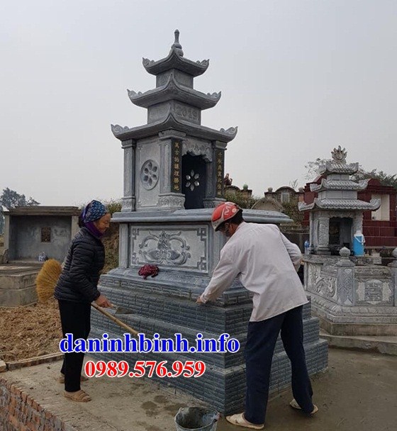 Địa chỉ bán mộ ba mái bằng đá kích thước chuẩn phong thủy đẹp tại Quảng Ngãi