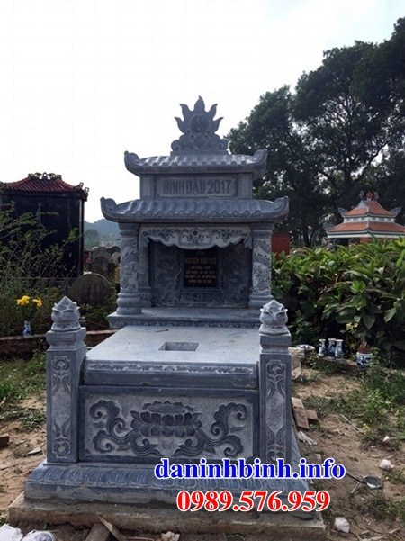 Địa chỉ bán mộ hai mái bằng đá kích thước lớn đẹp tại Hà Tĩnh