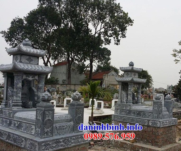 Địa chỉ bán mộ hai mái bằng đá xanh Thanh Hóa đẹp tại Lâm Đồng