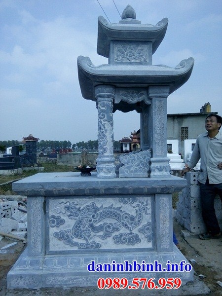 Địa chỉ bán mộ hai mái bằng đá điêu khắc long phụng đẹp tại Lâm Đồng