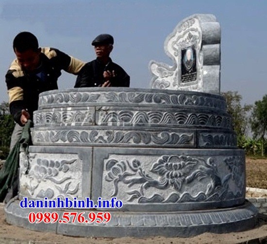 Bán báo giá mộ tròn bằng đá mỹ nghệ Ninh Bình đẹp tại Kiên Giang