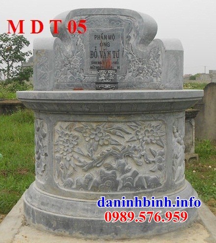 Bán báo giá mộ tổ tròn khu nghĩa trang gia đình dòng họ bằng đá chạm trổ tứ quý đẹp tại Kiên Giang