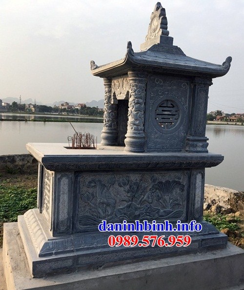 Bán sẵn mộ một mái bằng đá mỹ nghệ Ninh Bình đẹp tại Hậu Giang
