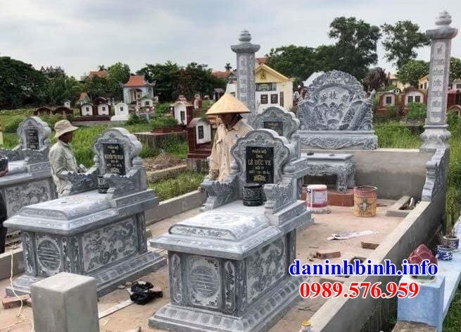 Lăng mộ hậu bành tam cấp bằng đá xanh Thanh Hóa bán tại Thanh Hóa