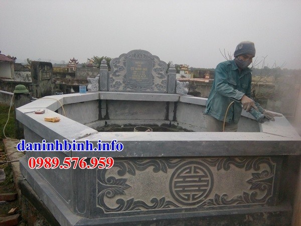 Lăng mộ lục lăng bát giác bằng đá thi công lắp đặt bán tại Bắc Ninh