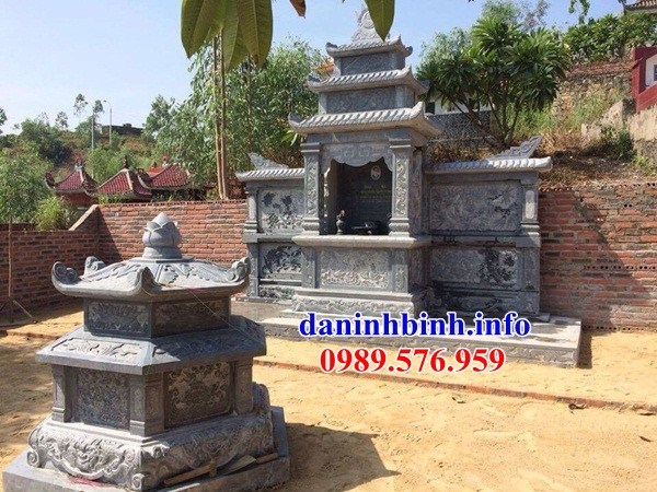 Lăng mộ lục lăng bát giác khu nghĩa trang gia đình dòng họ bằng đá bán tại Bắc Ninh