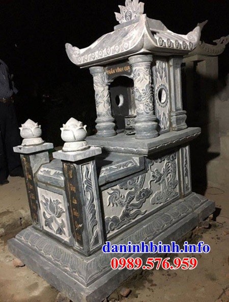 Lăng mộ một mái bằng đá Ninh Bình cất để tro hài cốt hỏa táng tại Ninh Thuận