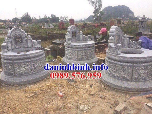 Lăng mộ tròn bằng đá mỹ nghệ Ninh Bình đẹp tại Bắc Ninh