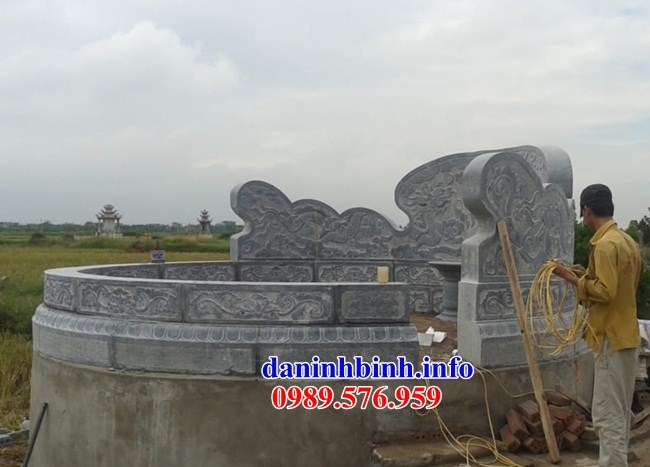 Lăng mộ tròn bằng đá tự nhiên tại Lâm Đồng