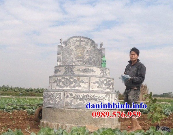 Lăng mộ tròn bằng đá xanh Thanh Hóa đẹp tại Bắc Ninh