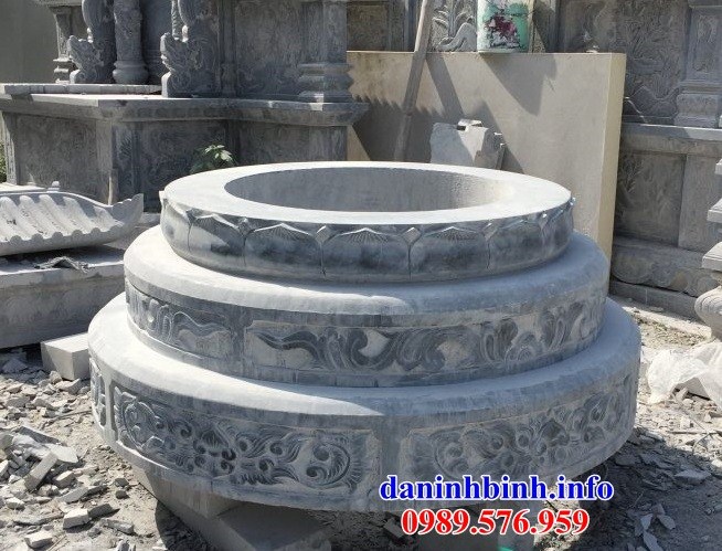 Lăng mộ tròn tam cấp bằng đá mỹ nghệ Ninh Bình đẹp tại TP Hồ Chí Minh