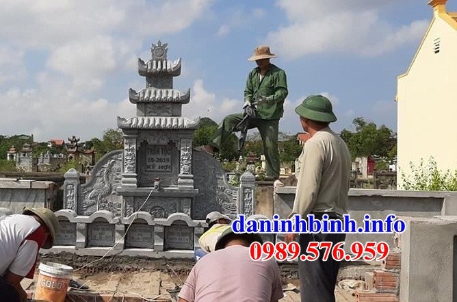 Lăng mộ đá tam sơn nghĩa trang gia đình dòng họ đẹp bán tại Quảng Trị