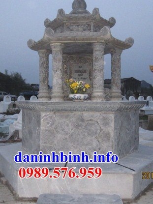 Mẫu lăng mộ tròn bằng đá thiết kế hiện đại đẹp tại Bắc Giang