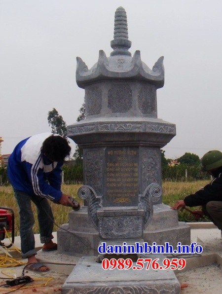 Mẫu lăng mộ tổ tròn khu nghĩa trang gia đình dòng họ bằng đá đẹp tại Bắc Giang