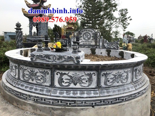 Mẫu lăng mộ đá tròn đẹp tại Bắc Giang