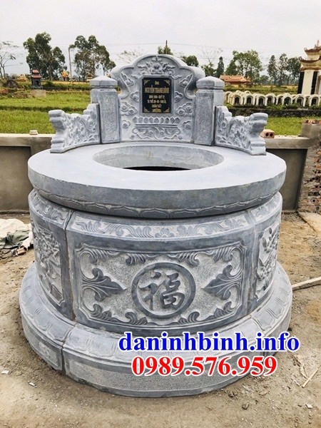 Mẫu mộ đá tròn thiết kế đẹp tại Vĩnh Long