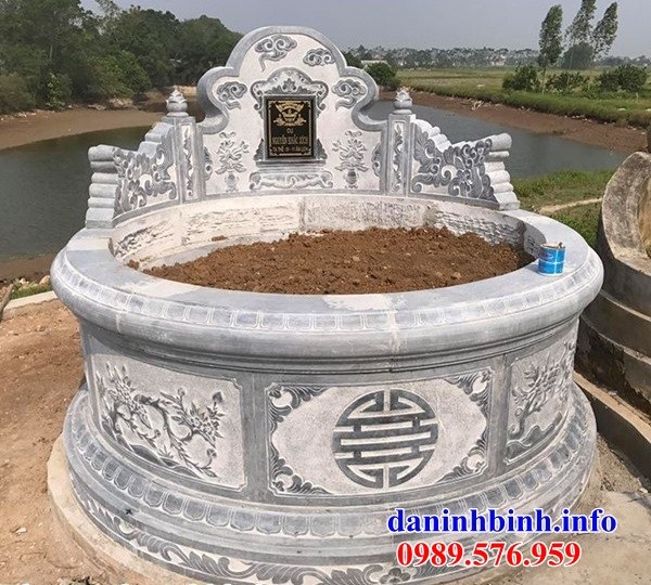 Mẫu mộ đá tròn đẹp nhất Việt Nam tại Hòa Bình
