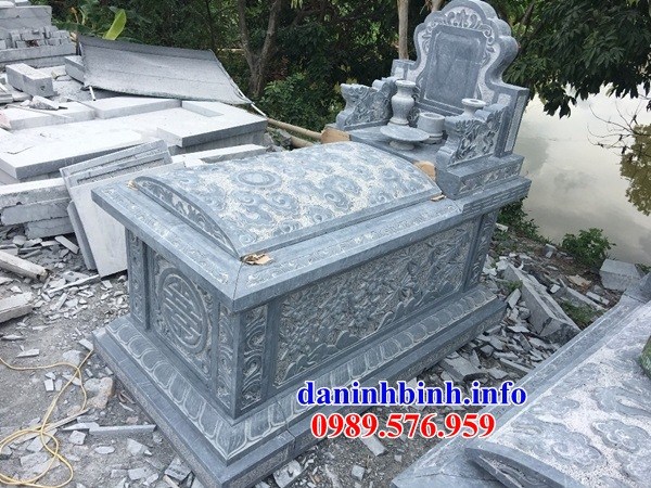 Mẫu mộ đơn giản không mái bằng đá đẹp bán báo giá tại An Giang