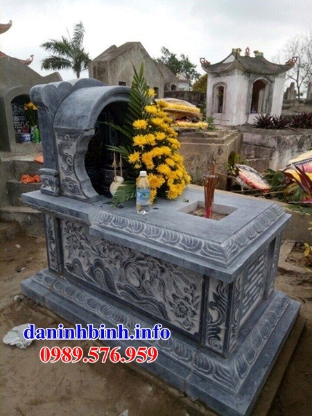 Mẫu mộ đơn giản một mái bằng đá mỹ nghệ Ninh Bình tại Bà Rịa Vũng Tàu