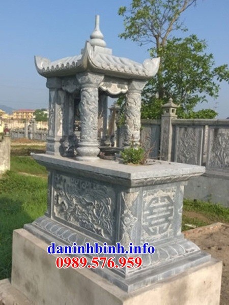 Mẫu mộ đơn giản một mái bằng đá mỹ nghệ Ninh Bình tại Gia Lai
