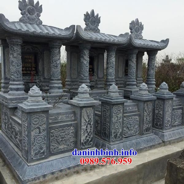 Mẫu mộ đơn một mái bằng đá mỹ nghệ Ninh Bình bán tại Vĩnh Long