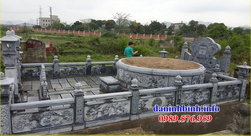 Mộ tròn bằng đá xanh tự nhiên bán tại Lạng Sơn
