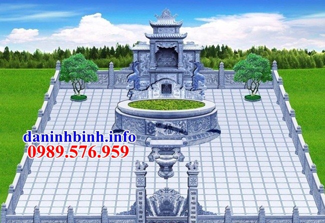 Thiết kế mộ tròn bằng đá bán tại Thái Bình