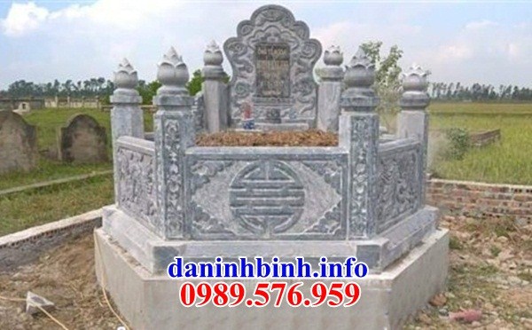 mộ bát giác lục lăng kích thước đẹp bằng đá xanh Thanh Hóa bán tại Nam Định