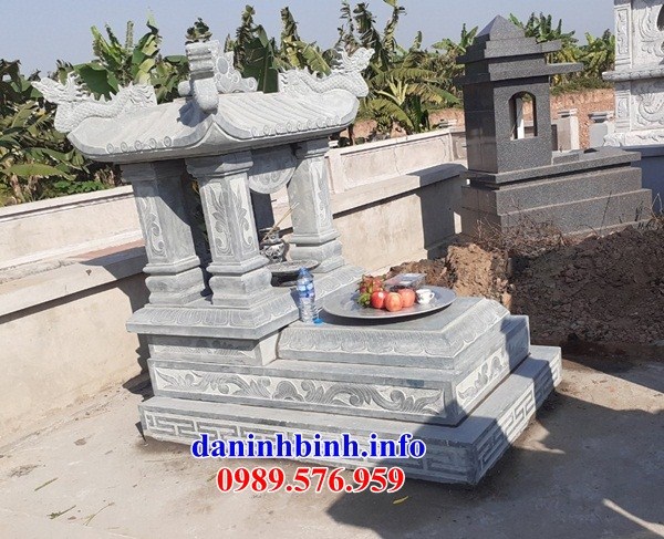 mộ một mái kích thước đẹp bằng đá thiết kế đơn giản bán tại Đà Nẵng
