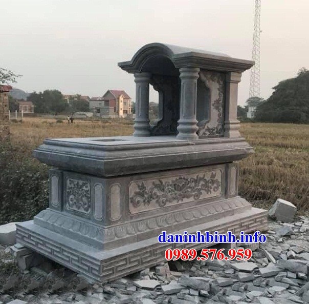 mộ một mái thiết kế đẹp bằng đá chạm khắc hoa văn tinh xảo bán tại Thừa Thiên Huế