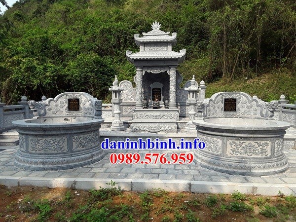 mộ tròn kích thước đẹp bằng đá cất để tro hài cốt hỏa táng bán tại Cao Bằng