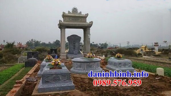 mộ tròn thiết kế đẹp bằng đá cất để tro hài cốt hỏa táng bán tại Thái Bình