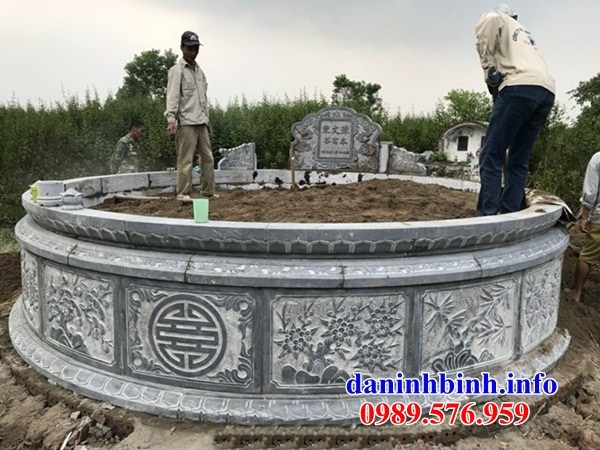 Địa chỉ bán mộ tròn khu nghĩa trang gia đình dòng họ bằng đá chạm trổ tứ quý đẹp tại Sóc Trăng